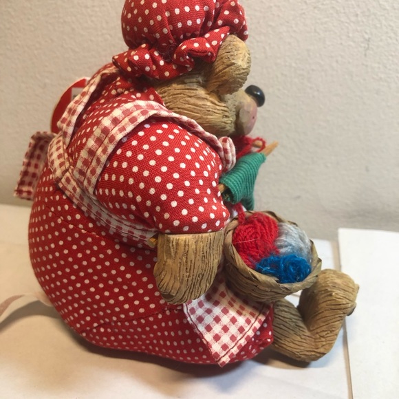 Vintage Russ Christmas Country Folks Knittens Bear 5" Plush New Original Tag - Picture 3 of 13